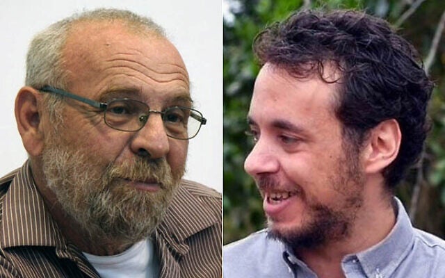 Yagev Buchshtav (derecha) y Alex Dancyg, rehenes israelíes muertos