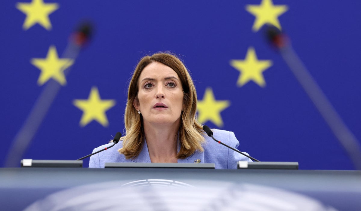 Roberta Metsola, presidenta de Parlamento Europeo