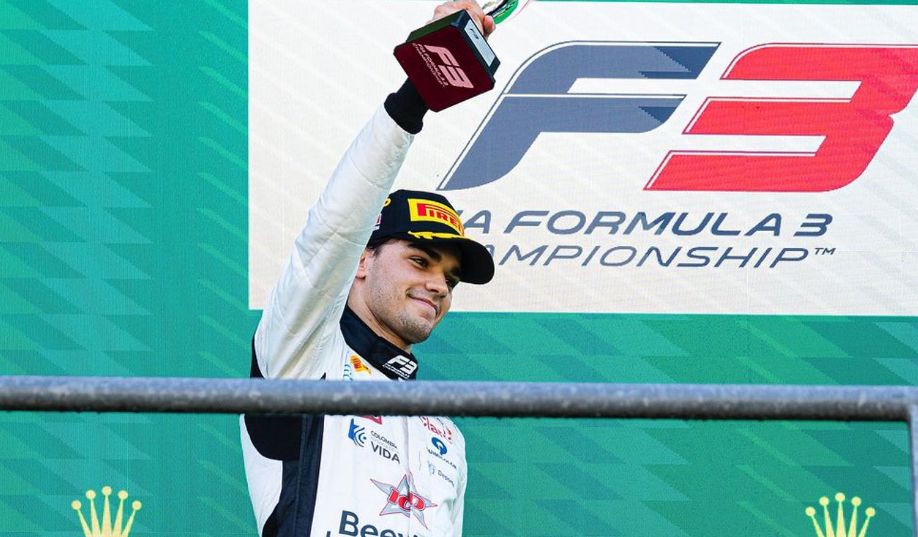 Sebastián Montoya se sube al podio por primera vez en la Fórmula 3 F3