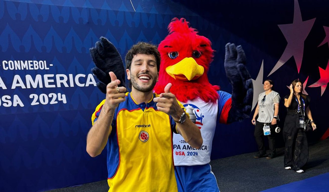 Sebastián Yatra en la final de la Copa América