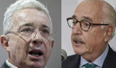 Álvaro Uribe y Andrés Pastrana