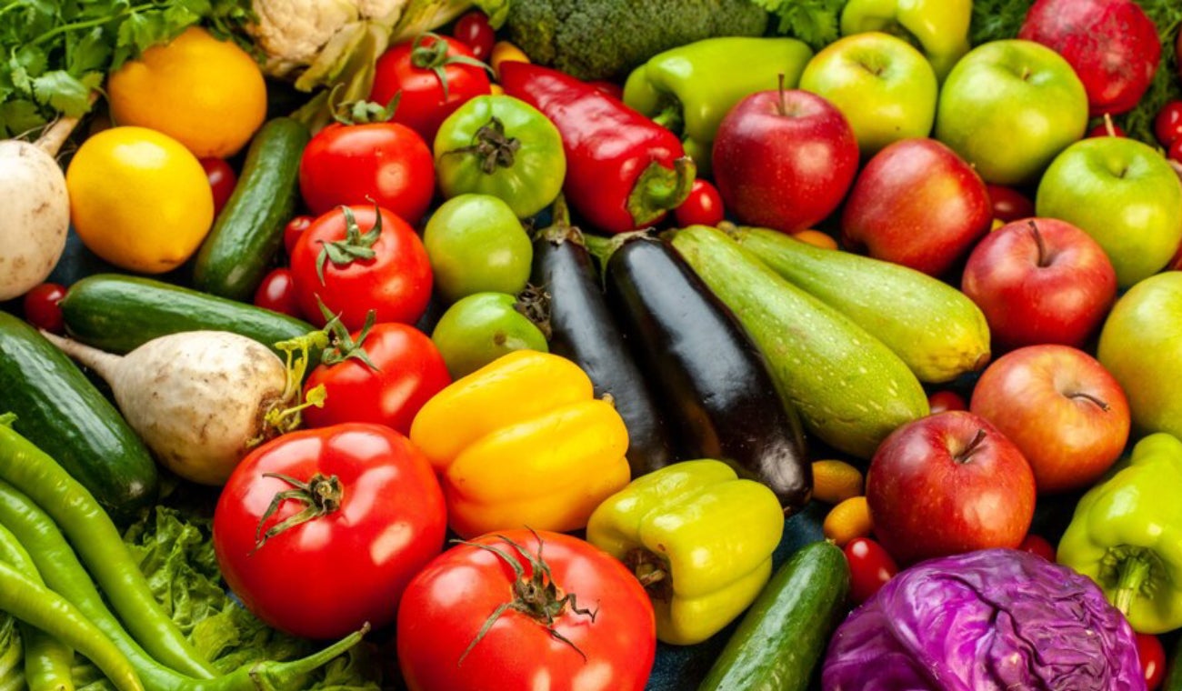 Referencia frutas y verduras.