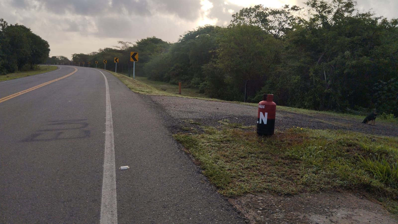Vía en La Guajira