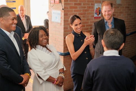 Harry y Meghan en el colegio de sur de Bogotá