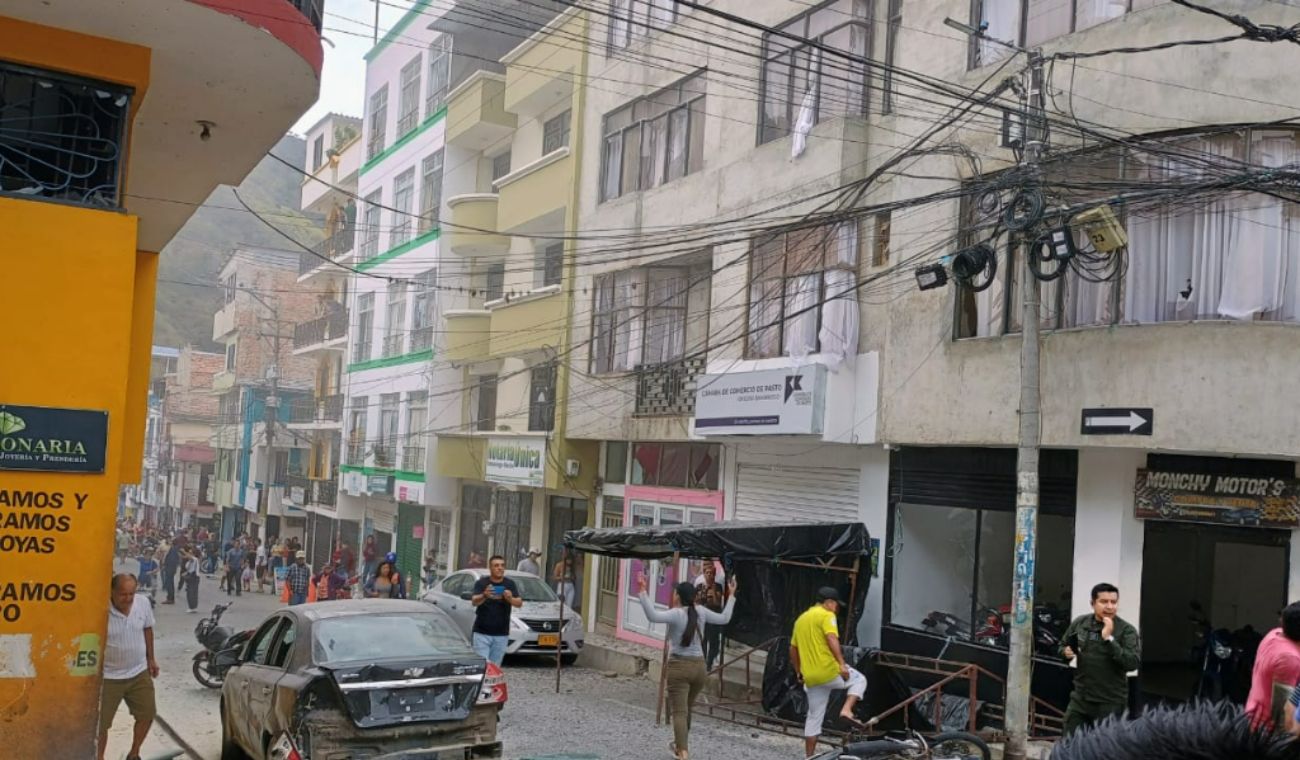 Explosión de una moto en el municipio de Samaniego