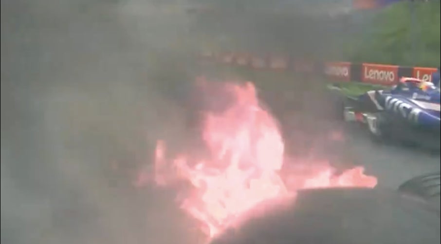 Accidente en la Fórmula 1