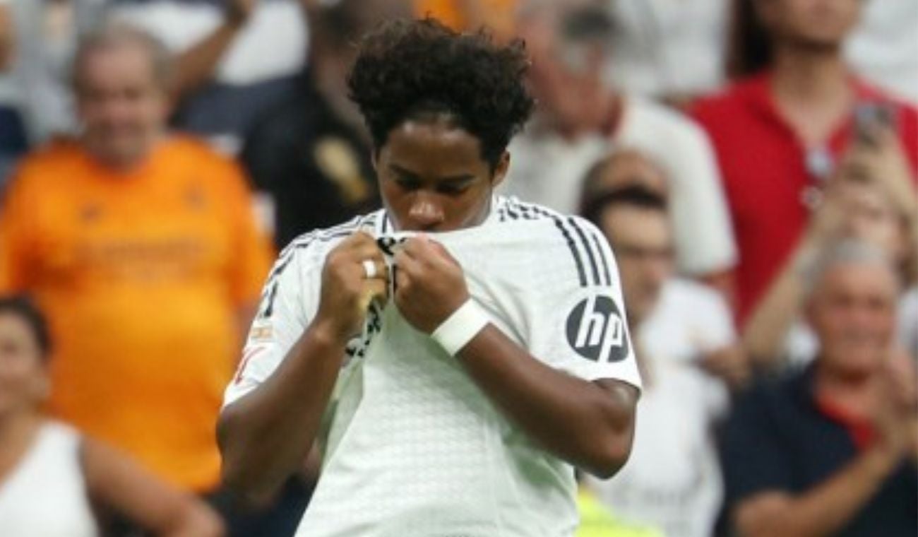 Endrick con el Real Madrid
