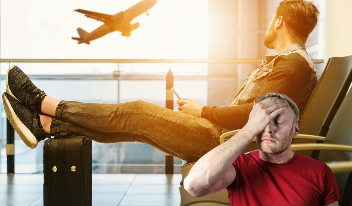 Persona en aeropuerto