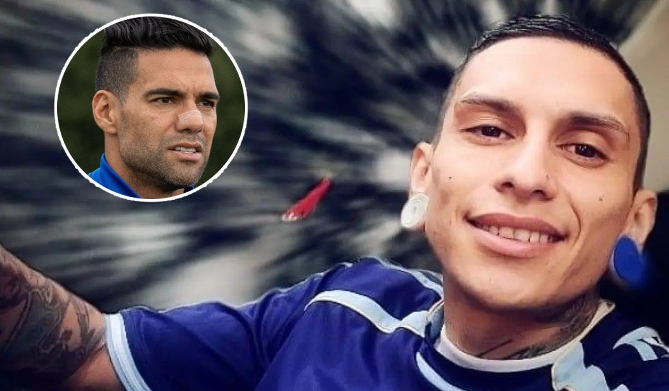 Falcao y Javier Acosta