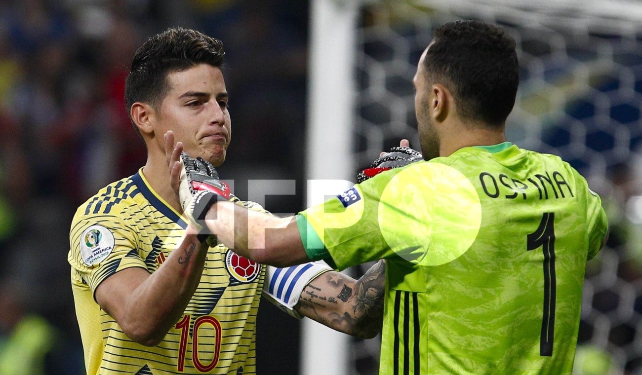 James Rodriguez y David Ospina