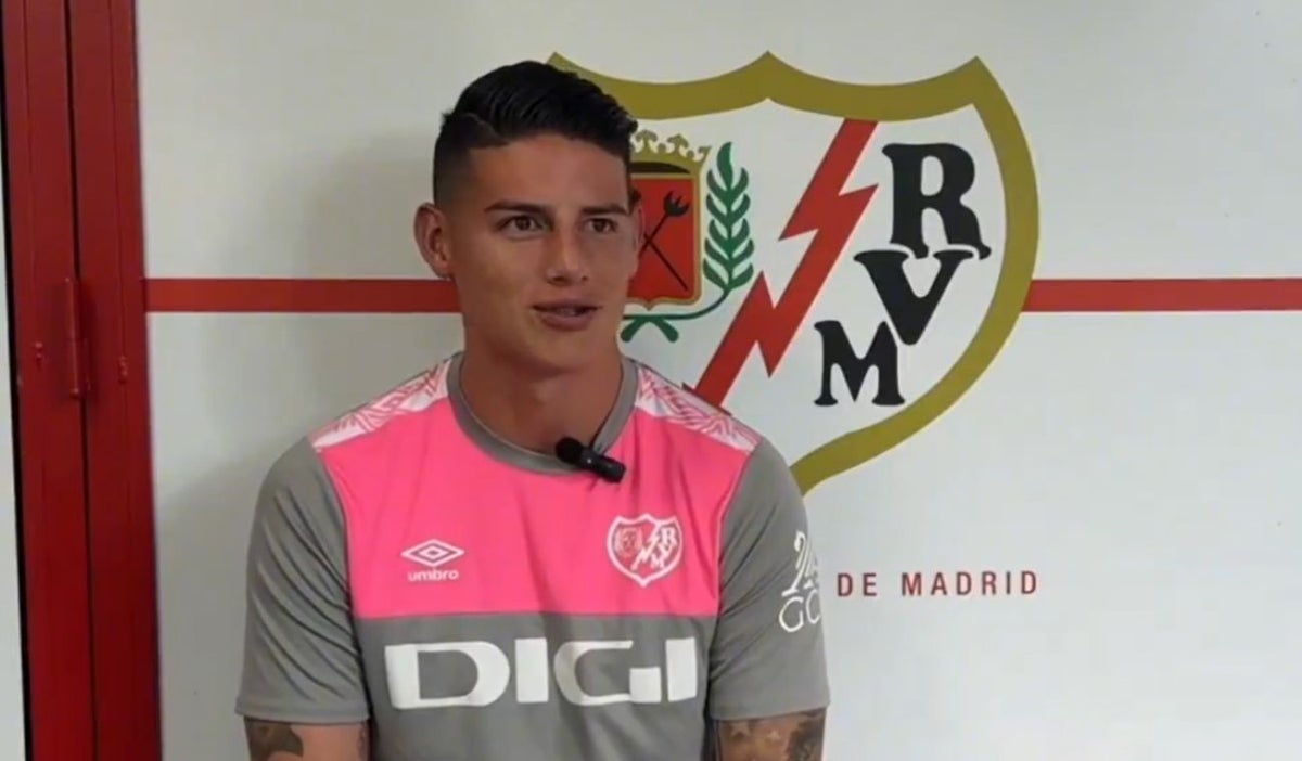 James Rodríguez con el Rayo Vallecano