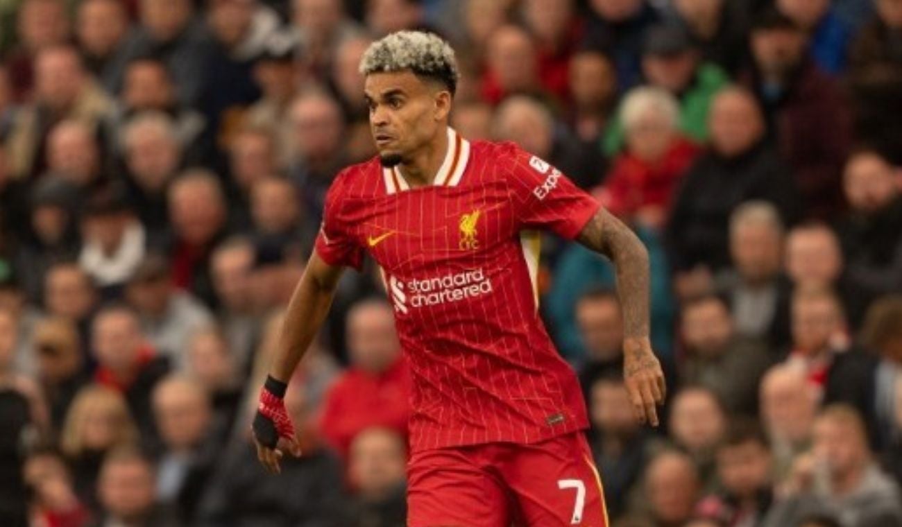 Luis Díaz con el Liverpool