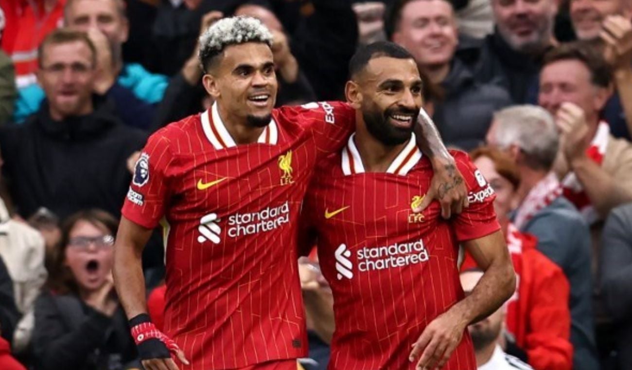 Luis Díaz con el Liverpool