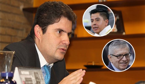 Luis Felipe Henao, Ariel Ávila y César Gaviria