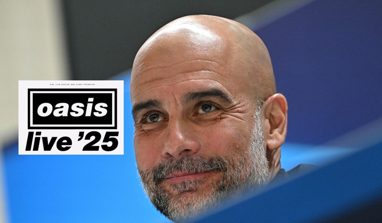 Pep Guardiola y Oasis