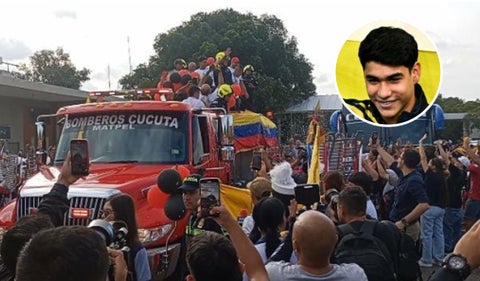Recibimiento a Ángel Barajas en Cúcuta