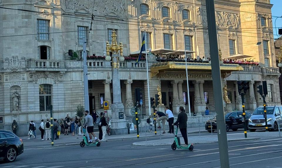 Vista panorámica de una ciudad en Suecia