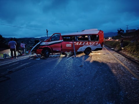 Accidente de tránsito vía Chocontá - Bogotá