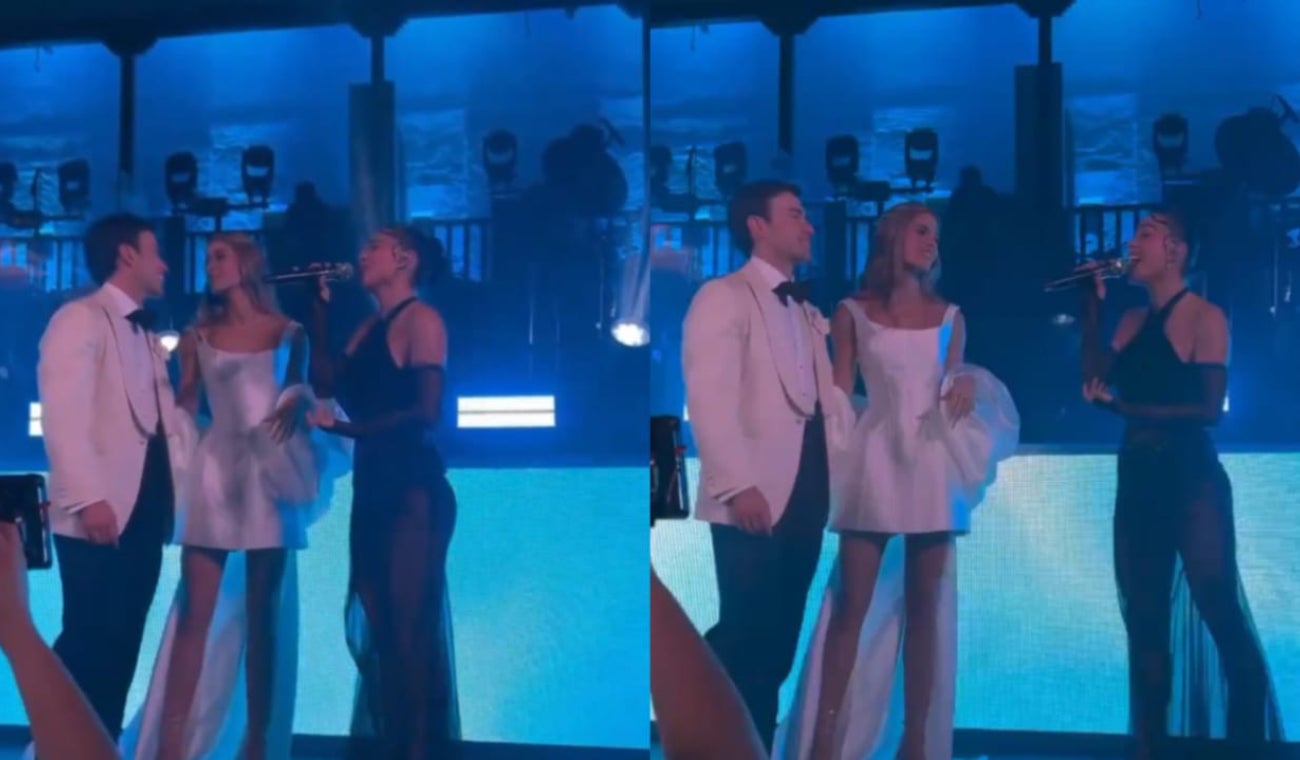Greeicy Rendón cantó en la fiesta de bodas de Gabriela Tafur y Esteban Santos