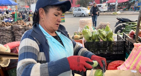 Vendedores en Central Mayorista de Corabastos
