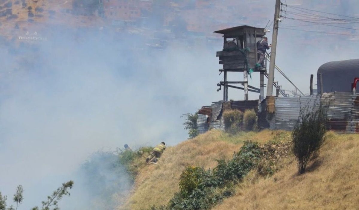 Incendio forestal en Ciudad Bolívar
