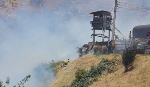 Incendio forestal en Ciudad Bolívar