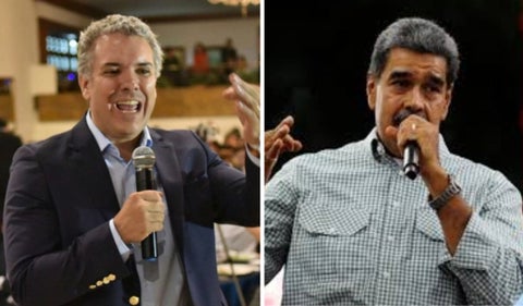 Iván Duque y Nicolás Maduro