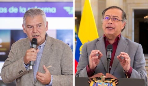 Jaime Alberto Cabal y Gustavo Petro