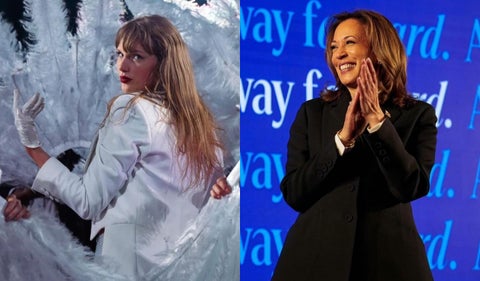 Taylor Swift y Kamala Harris