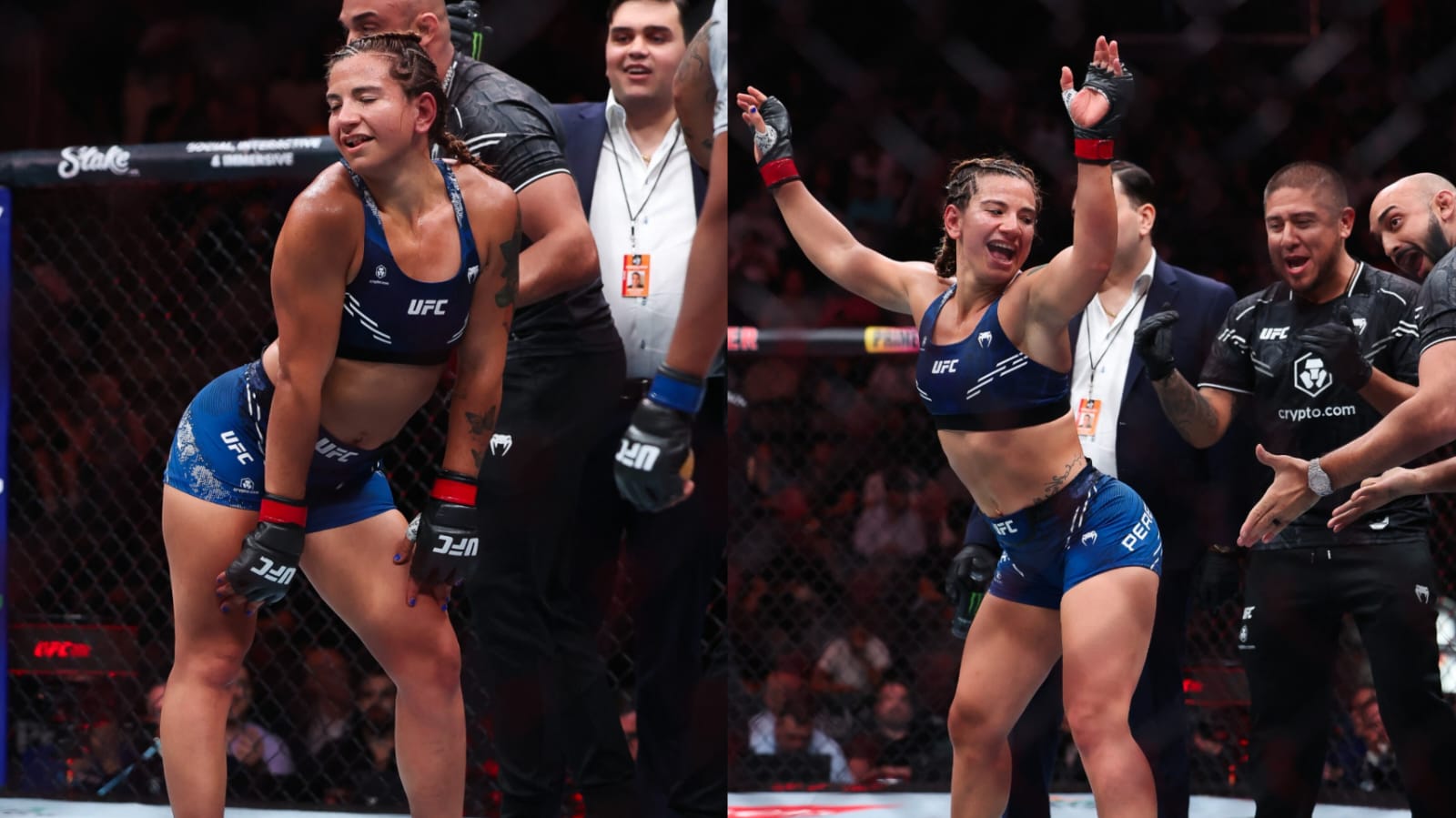 La luchadora argentina que divide opiniones Ailín Pérez y su baile de twerking en el UFC