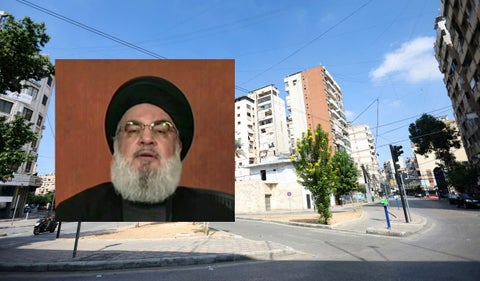 Beirut, Líbano, tras la muerte de Hasán Nasralá