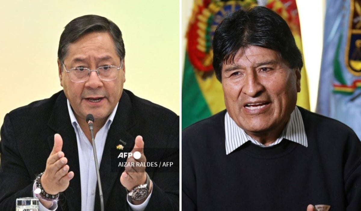 Luis Arce y Evo Morales
