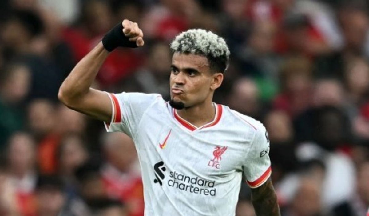Luis Díaz Manchester United vs Liverpool