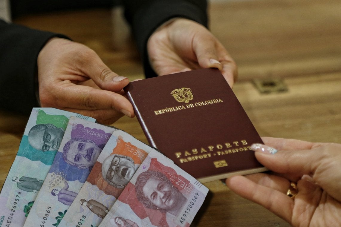 Pasaporte colombiano precios