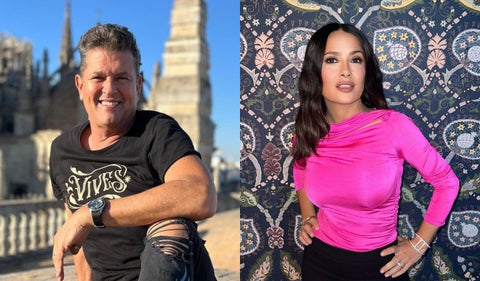 Salma Hayek y Carlos Vives