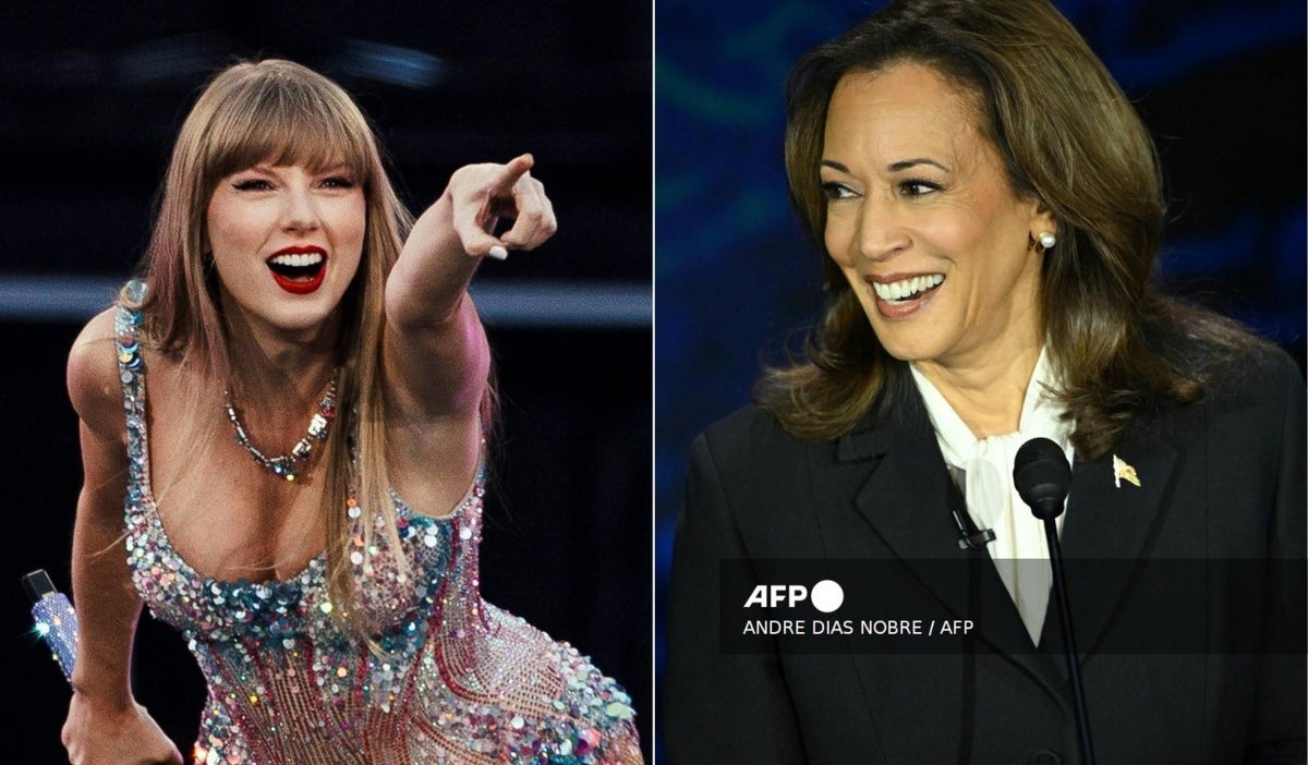 Taylor Swift y Kamala Harris