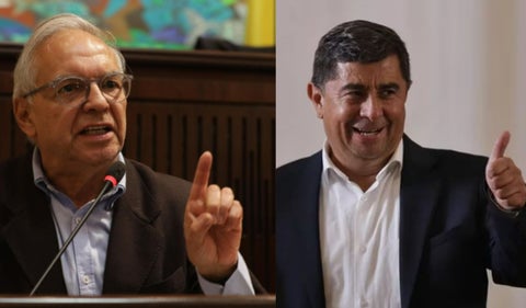 Ministro de Hacienda y César Manrique