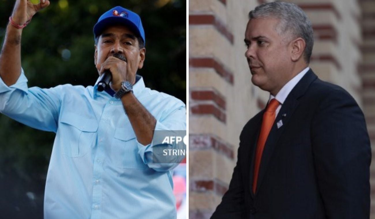 Nicolás Maduro e Iván Duque