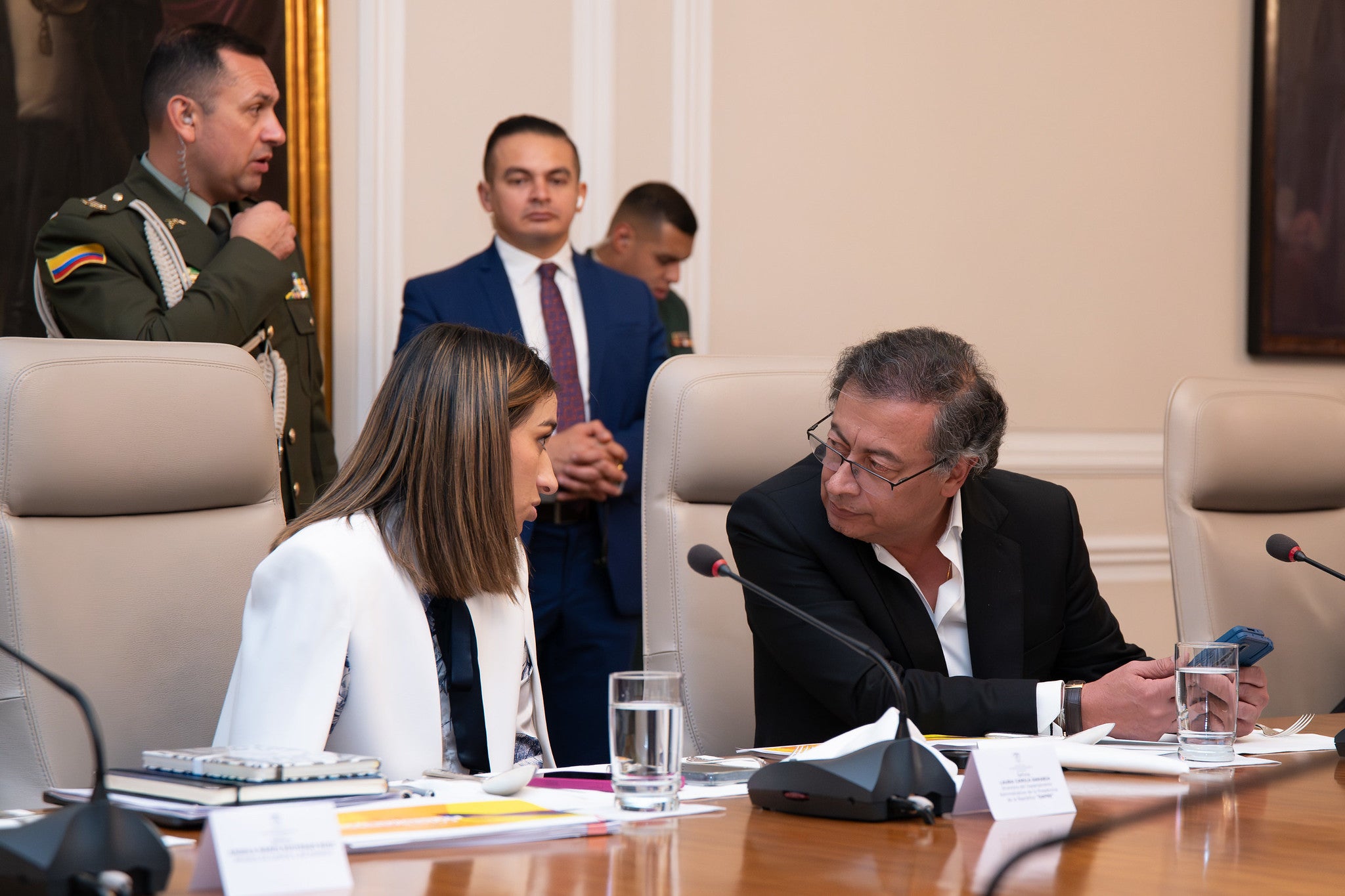 Presidente Gustavo Petro y Laura Sarabia