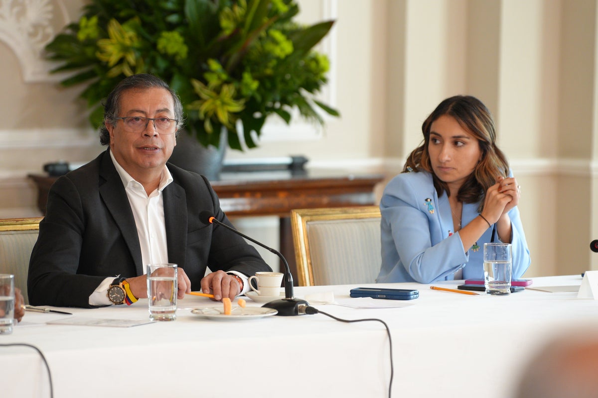 Presidente Gustavo Petro y Laura Sarabia
