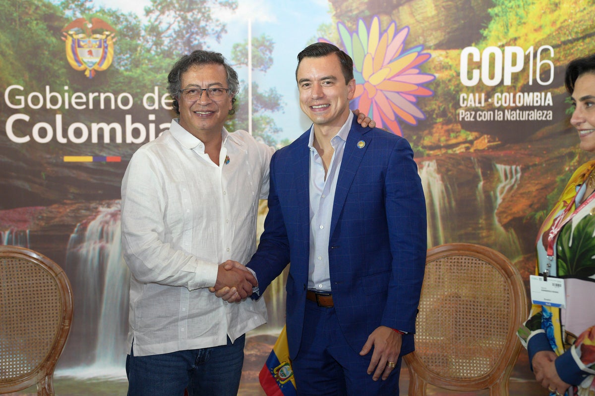 Gustavo Petro y Daniel Noboa