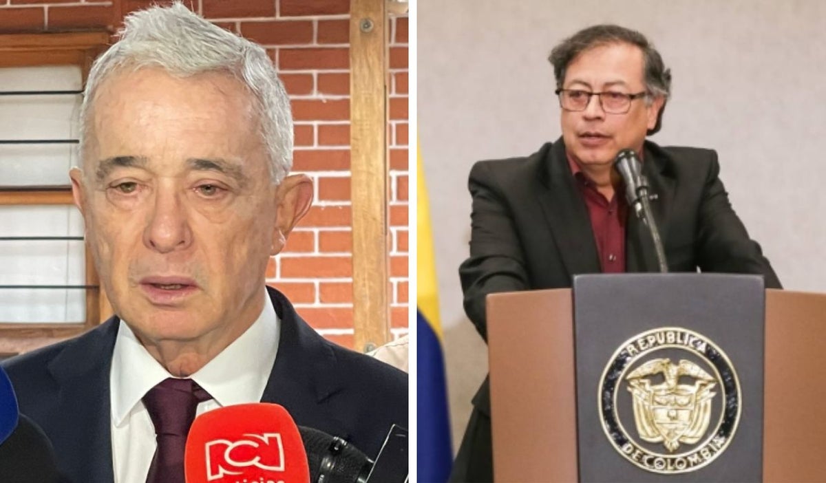 Álvaro Uribe y Gustavo Petro