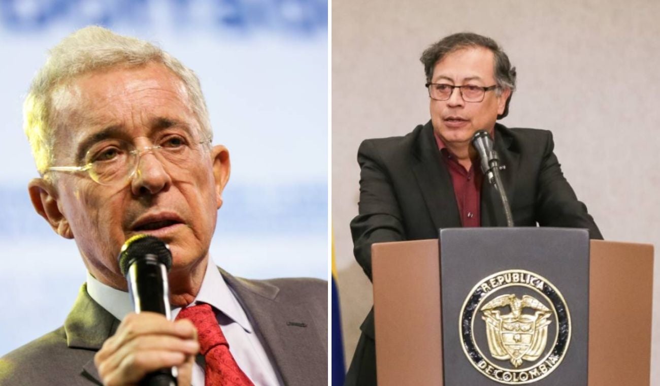 Álvaro Uribe y Gustavo Petro