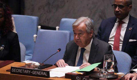Antonio Guterres, secretario general de la ONU