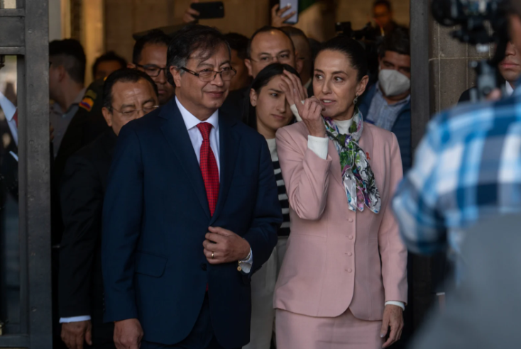 Gustavo Petro y Claudia Sheinbaum