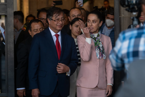 Gustavo Petro y Claudia Sheinbaum