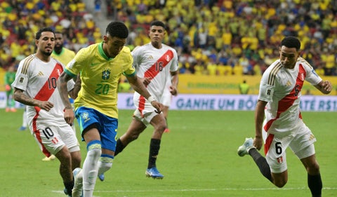 Brasil vence a Perú 4-0 en las eliminatorias rumbo al Mundial 2026