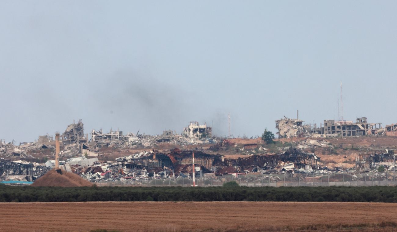 Franja de Gaza desde Israel