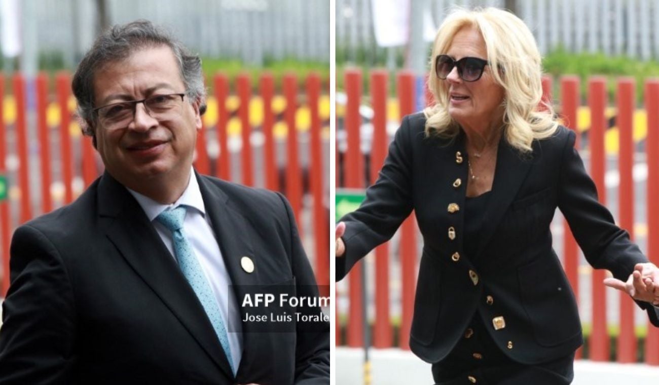 Gustavo Petro y Jill Biden