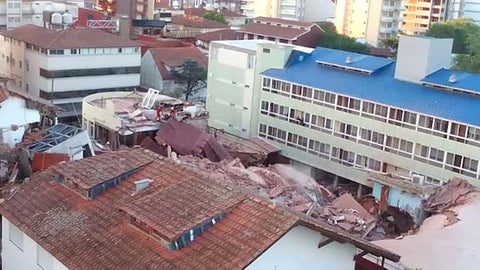 Colapso de edificio en Argentina